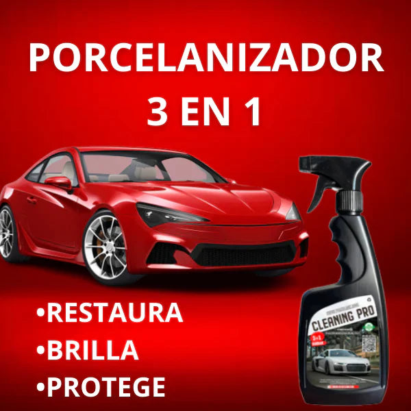 Porcelanizador P/Carro Cleaning Pro™ (3 en 1) + Paño de Microfibra Gratis