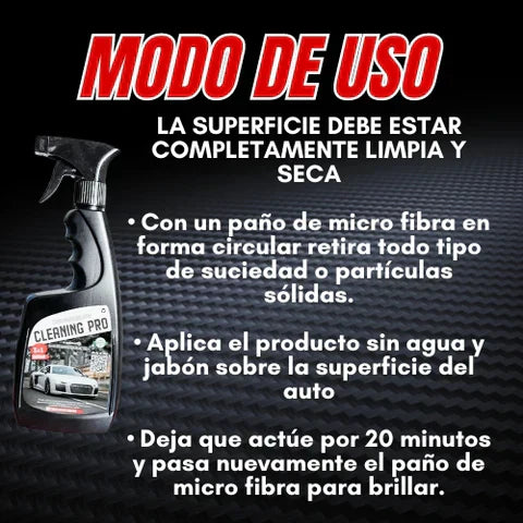 Porcelanizador P/Carro Cleaning Pro™ (3 en 1) + Paño de Microfibra Gratis