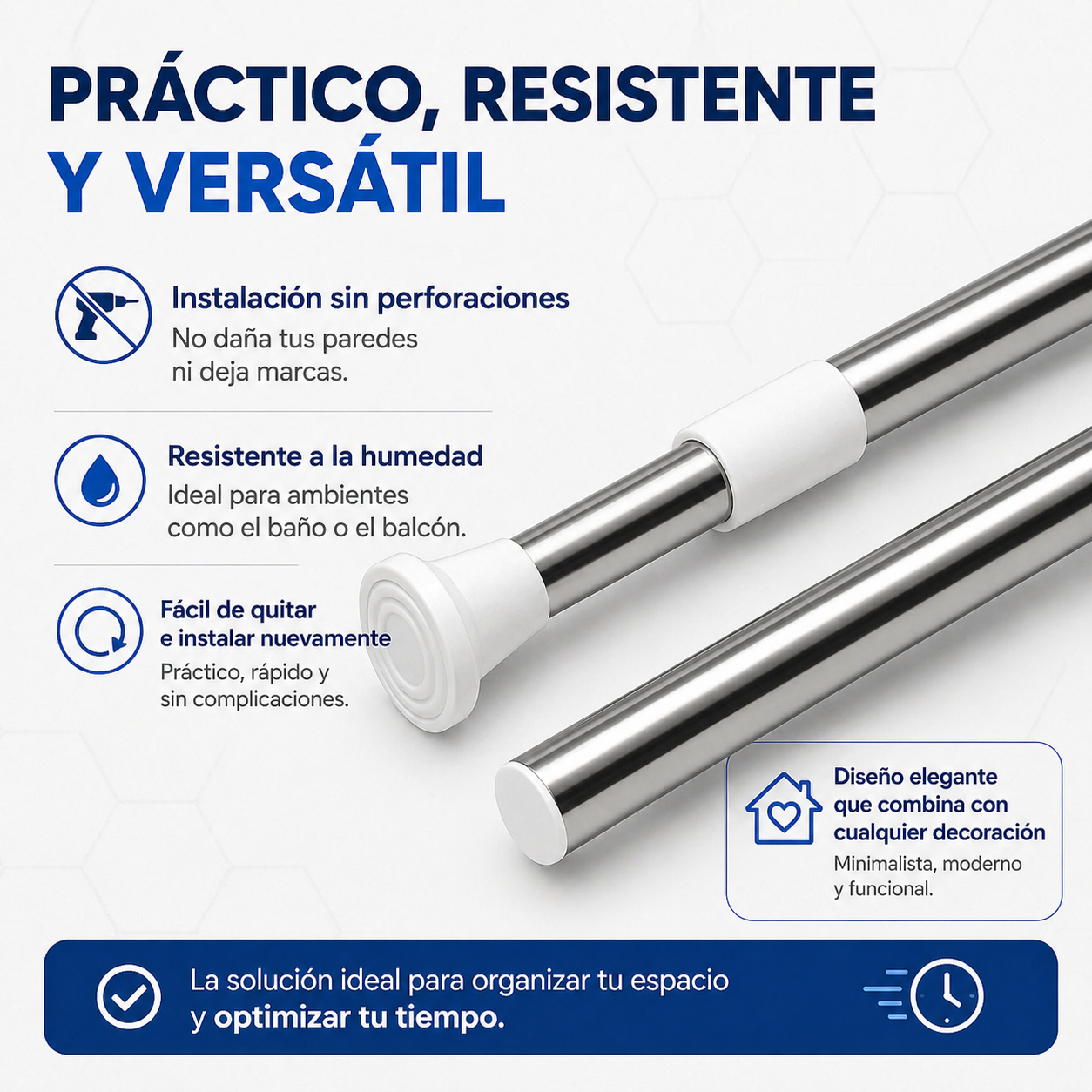 AirDry Pro – Barra Ajustable de Secado Rápido
