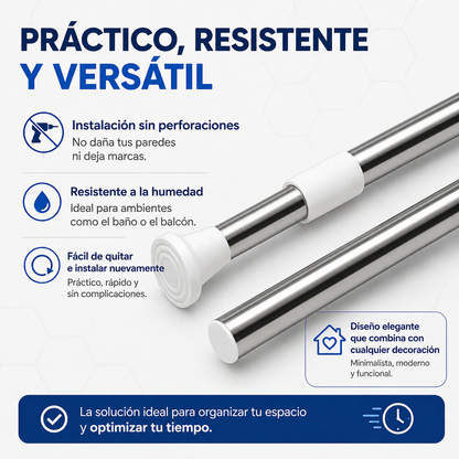 AirDry Pro – Barra Ajustable de Secado Rápido