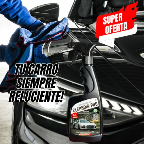 Porcelanizador P/Carro Cleaning Pro™ (3 en 1) + Paño de Microfibra Gratis